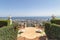 View of Haifa city center from the hanging gardens (Bahá’í Gärten, Israel)