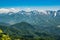 View of the Hakuba Valley and surrounding peaks  of the Japanese Alps