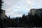 View of Half Dome on right and Washington column plus North Dome