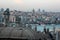 View of Halic and Galata Tower in Istanbul, Turkey