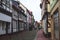 View of Hameln old town with market square and traditional german houses, Lower Saxony, Germany