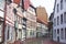 View of Hameln old town with market square and traditional german houses, Lower Saxony, Germany