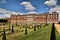 A view of Hampton Court Palace in London
