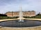 A view of Hampton Court Palace in London