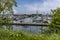 A view from the harbor out towards Crescent Bay in Sitka, Alaska