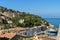 View of harbor seafront in seaport town Porto Santo Stefano in Monte Argentario. Italy