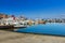 View of harbor seafront in seaport town Porto Santo Stefano in Monte Argentario. Tuscany. Italy