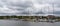 View of the harbor and sports marina on the Porvoo River