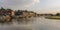 A view of the harbour at Blakeney, Norfolk, UK approaching sunset