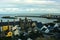 A view of the harbour and lighthouse at the County Down village of Donaghadee in Northern Ireland