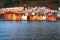 View of harbour old town Bryggen in Bergen, Norway during the morning