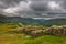 View of the Hardknott Roman Fort , Cumbria, England