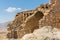 View of Hasankeyf stone houses and ruines in Hasankeyf