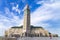 View of Hassan II mosque against blue sky - The Hassan II Mosque or Grande MosquÃ©e Hassan II is a mosque in Casablanca, Morocco