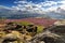 View from Hathersage Moor in Peak District National Park, Derbyshire, England, UK