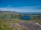 View from Healy Pass to the lake and the country