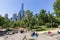 View of Heckscher Playground from Umpire Rock in Central Park South