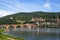 View of Heidelberg in summer with long-term exposure