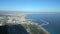 View from a height of 500 meters on the coastline of Antalya in Turkey