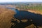 View from the height of the lake Papernya in Belarus. The Nature Of Belarus