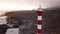 View from the height of the lighthouse Faro de Rasca on The Tenerife, Canary Islands, Spain. Wild Coast of the Atlantic