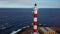 View from the height of the lighthouse Faro de Rasca on Tenerife, Canary Islands, Spain. Wild Coast of the Atlantic