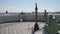 The view from the height of the palace Square the main headquarters and the Alexander pillar