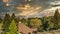 View from the height of Walnut Creek, California. Scenic view of the mountains against the sky.