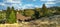 View from the height of Walnut Creek, California. Scenic view of the mountains against the sky.