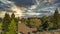 View from the height of Walnut Creek, California. Scenic view of the mountains against the sky.