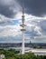 View of the Heinrich Hertz tower in the city center of Hamburg, Germany