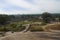 View from Hemkuta Hill, Hampi, Karnataka. Sacred Center. Krishna temple in the distance on the left and Sasivekalu Ganesha temple