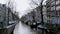 View of heritage city canals (Bloemgracht) of Amsterdam