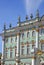 View Hermitage museum in of Saint-Petersburg city, Russia.