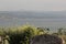 View of Hermon Mountain from Sea of Galilee Shore