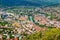 The view from high on the city of Mostar