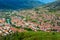 The view from high on the city of Mostar in Herzeg