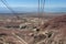 View from a high point of view over Mount Massada Israel