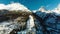 View of High Tatras mountains from Hrebienok in the Tatra National park, Slovakia