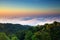 View from the highest mountain in Thailand in Doi Inthanon national park