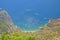 The view from the highest point of the island of Capri the Blue