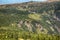 The view from The highest waterfall in National park Giant mountains in Czech republic