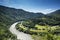 View of highway, river, forest and grassland, DomaÅ¡Ã­nskÃ½ mean