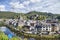 View from hill on belgian city La Roche-en-Ardenne