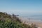 View from the hill of Cromer pier and beach, Norfolk, UK