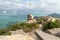 View from a hill at the Lamma Island in Hong Kong