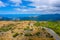 View of a hill landscape of New Zealand towards Motueka