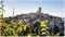 A view from the hill to the Saint Paul de Vence, Cote Azure, Provence, France