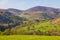 View of the hills in the Llangollen town. Denbighshire, Wales, UK