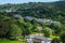 View from the hillside above the village of Laxey in the Isle of Man
